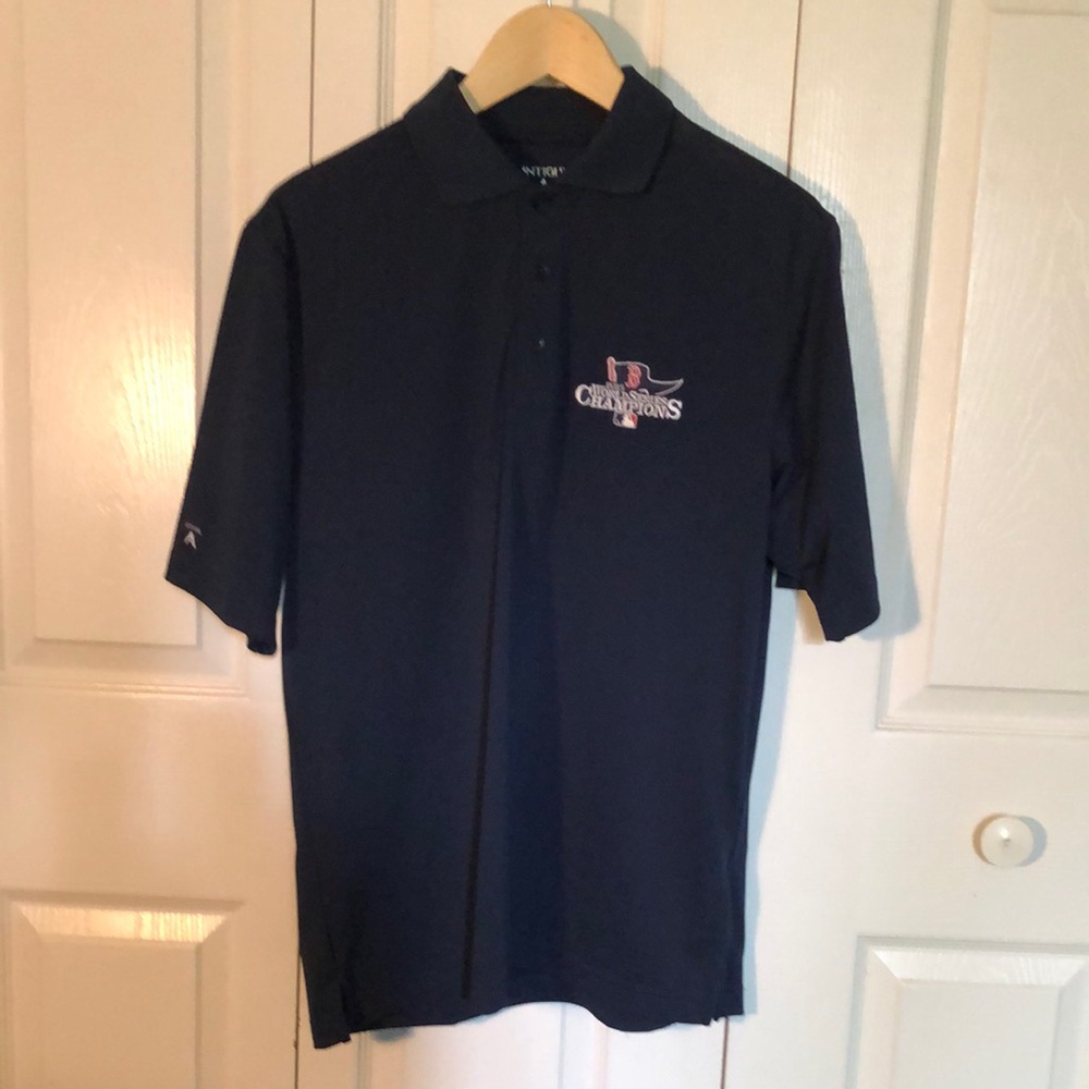 Boston Red Sox MLB Antigua 2013 World Series Champions Navy Blue Polo Shirt S